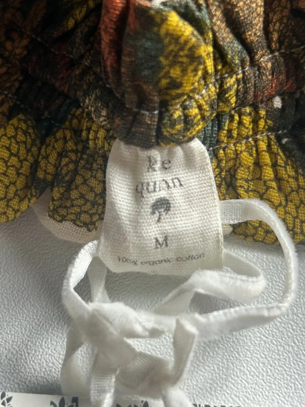 NWT Kate Quinn Harvest Floral Bow Headband Organic Cotton M L Fall